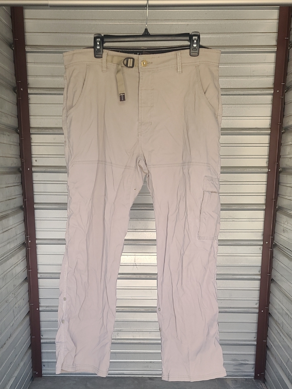 Prana Men's Stretch Cargo Pants in Light Beige - Casual Utility